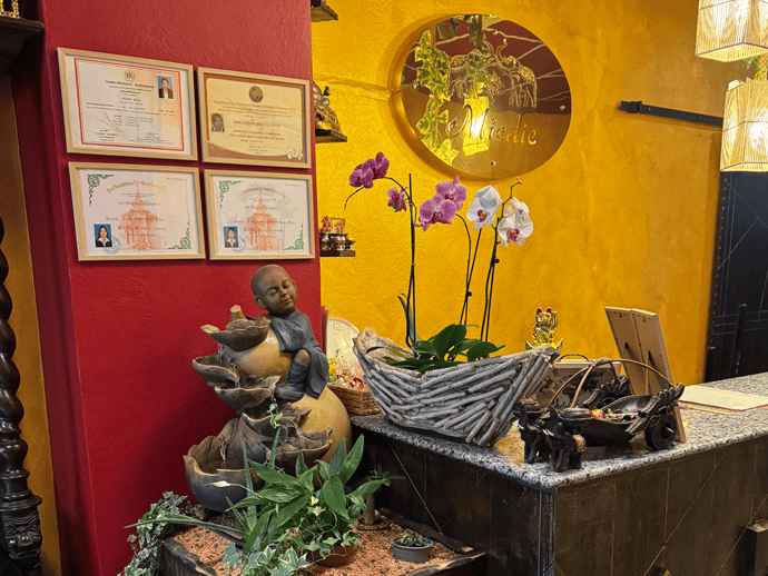 Empfangstresen bei Miedie Thaimassage